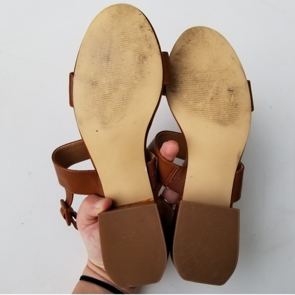 Brown slingback sandals - Picture 4 of 5